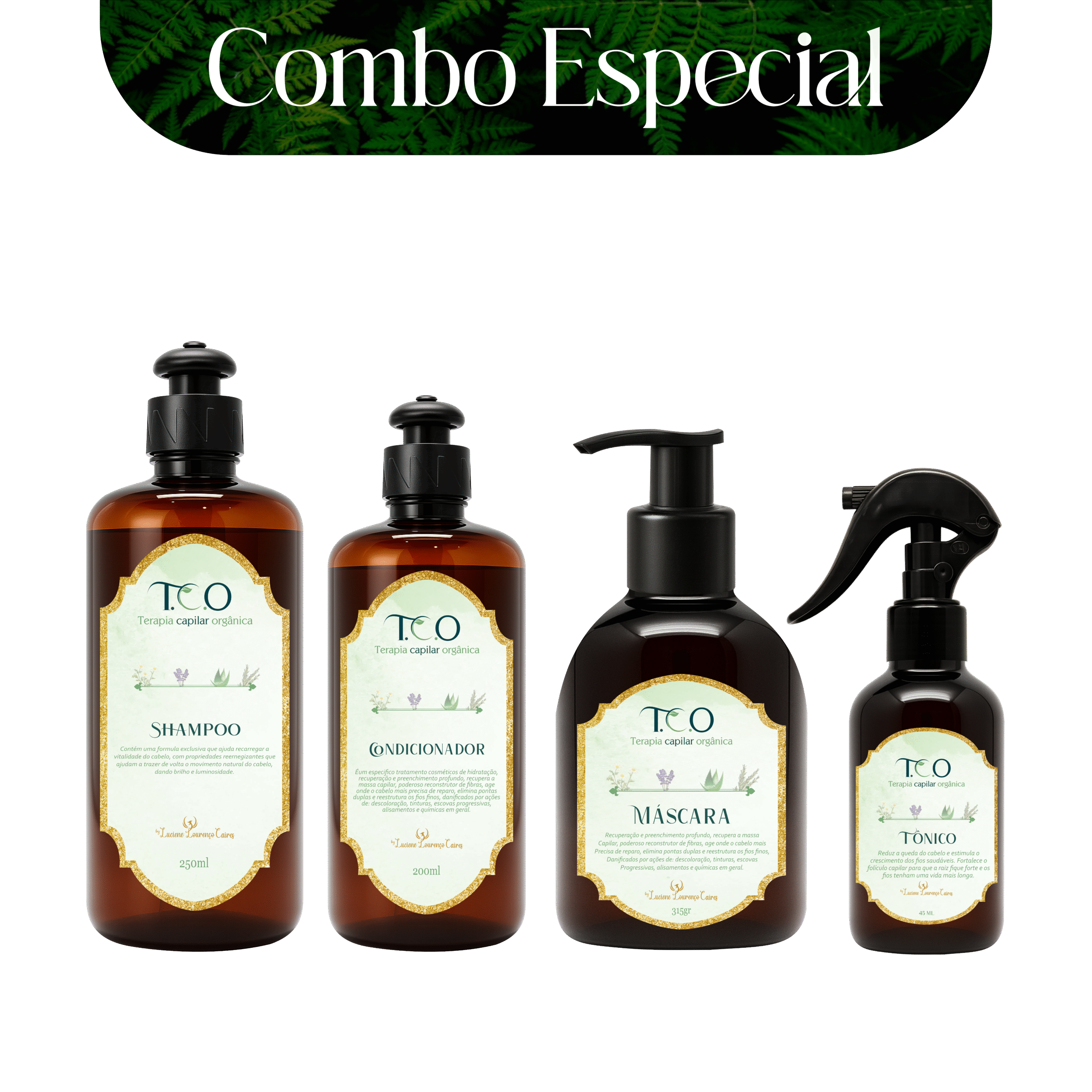 Kit 4 Passos Home Care T.C.O – Terapia Capilar Orgânica